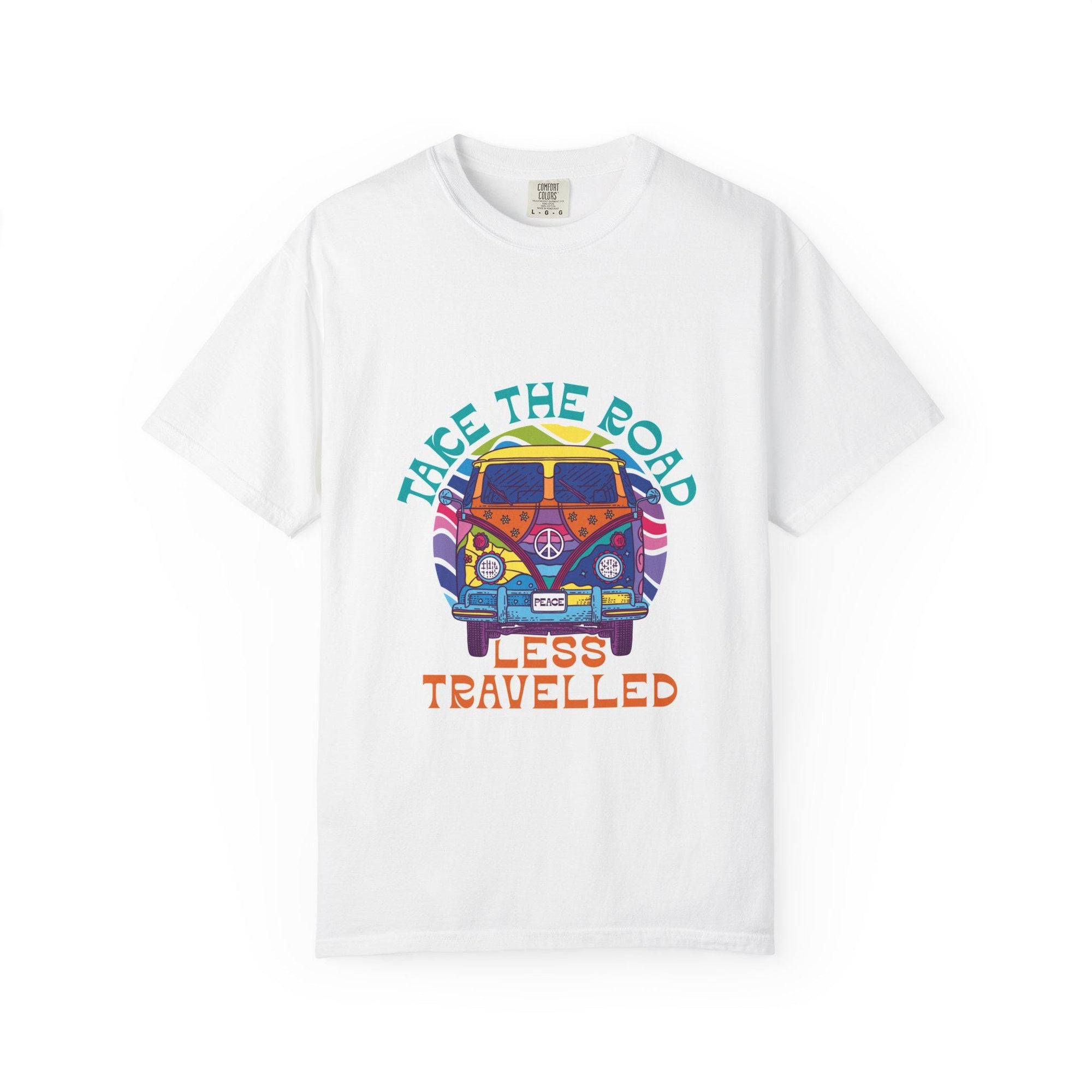 Adventure T-Shirt, Take the Road Less Travelled Tee, Unisex Casual Wear, Travel Gift, Outdoor Enthusiast Shirt, Road Trip Apparel