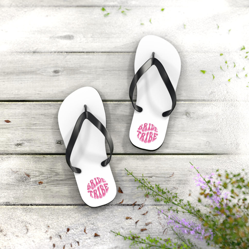 Bride Tribe Flip Flops | Bachelorette Party, Beach Wedding, Summer Vacation, Bridal Shower, Group Getaway