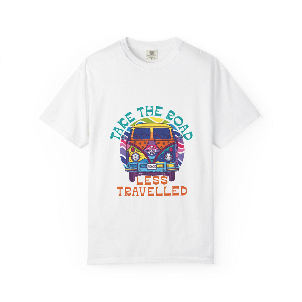 Adventure T-Shirt, Take the Road Less Travelled Tee, Unisex Casual Wear, Travel Gift, Outdoor Enthusiast Shirt, Road Trip Apparel