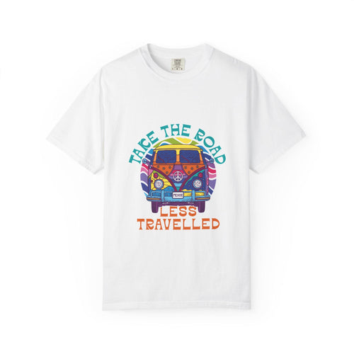 Adventure T-Shirt, Take the Road Less Travelled Tee, Unisex Casual Wear, Travel Gift, Outdoor Enthusiast Shirt, Road Trip Apparel