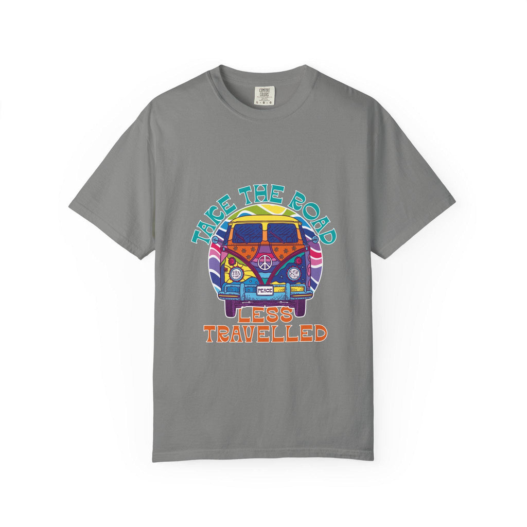 Adventure T-Shirt, Take the Road Less Travelled Tee, Unisex Casual Wear, Travel Gift, Outdoor Enthusiast Shirt, Road Trip Apparel