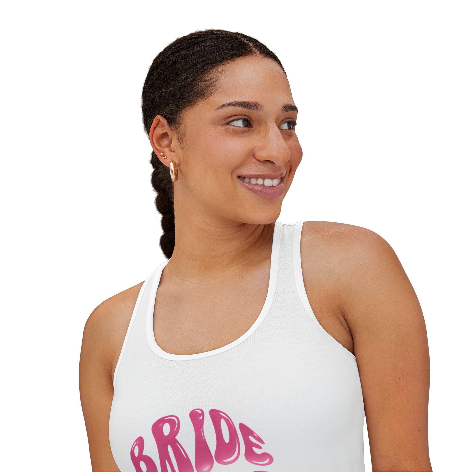 Bridal Party Tank Top - Bride Tribe AOP Design, Bachelorette Party, Wedding Shower Gift, Casual Summer Wear, Bride Tribe Apparel