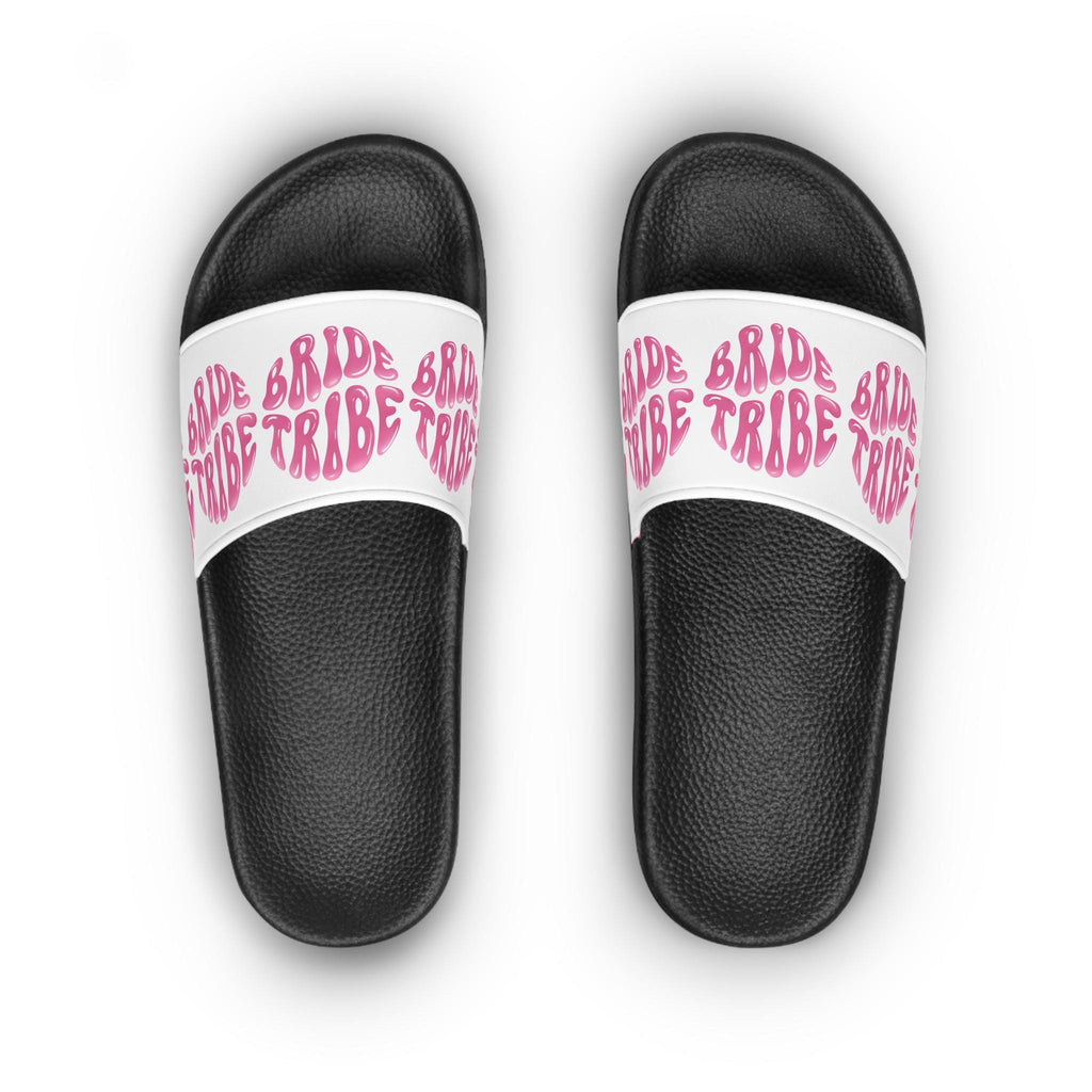 Bride Tribe Women's Slide Sandals, Perfect for Weddings, Bridal Showers, Bachelorette Parties, Summer Style, Comfy Casual Footwear