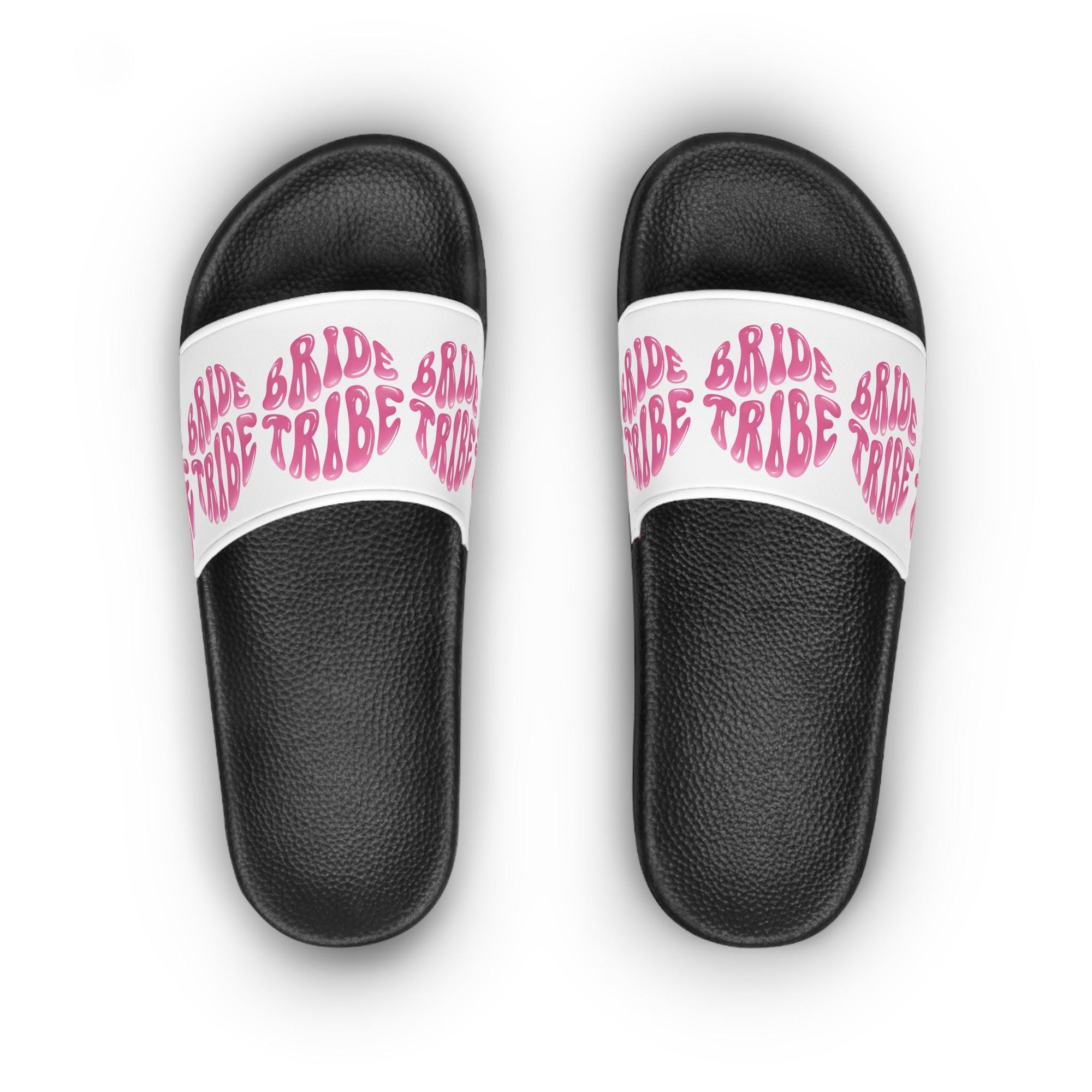 Bride Tribe Women's Slide Sandals, Perfect for Weddings, Bridal Showers, Bachelorette Parties, Summer Style, Comfy Casual Footwear