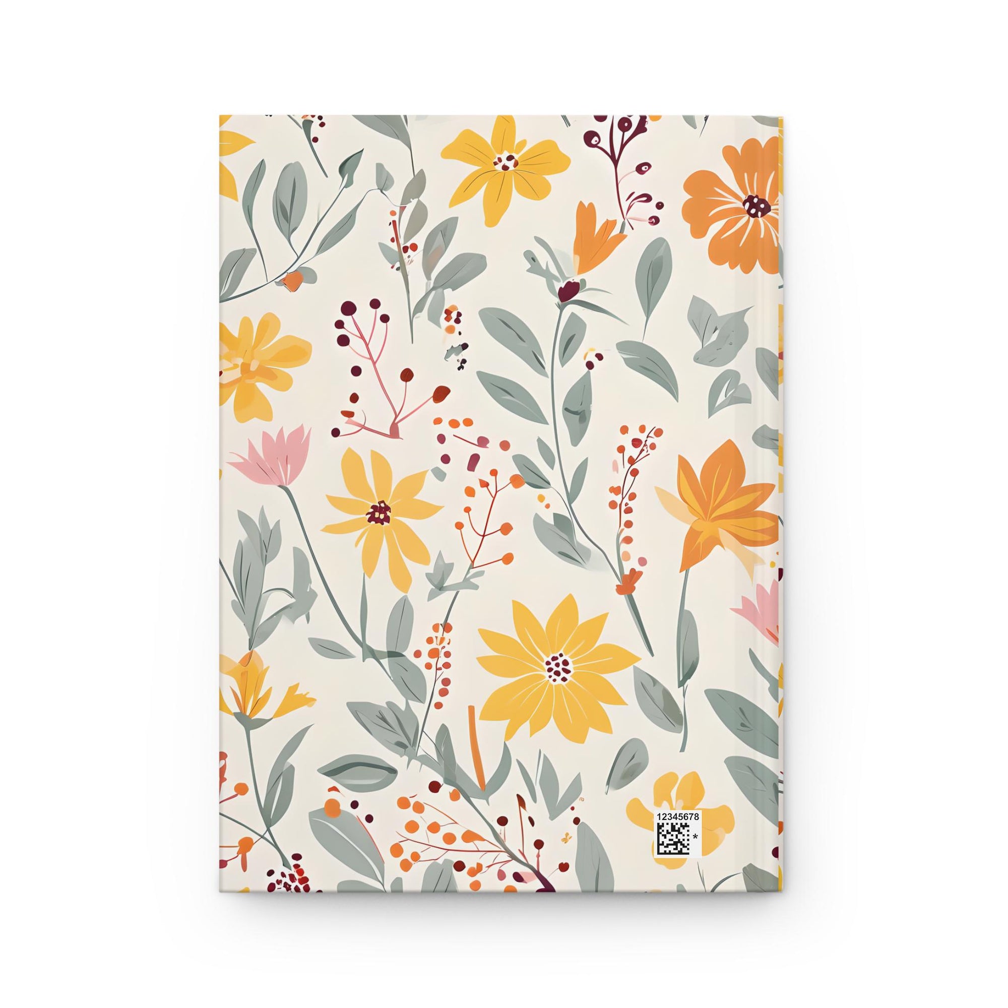 Floral Hardcover Journal - Live Gently, Nature Journal, Writing Notebook, Gift for Her, Eco-Friendly, Daily Planner, Travel Diary