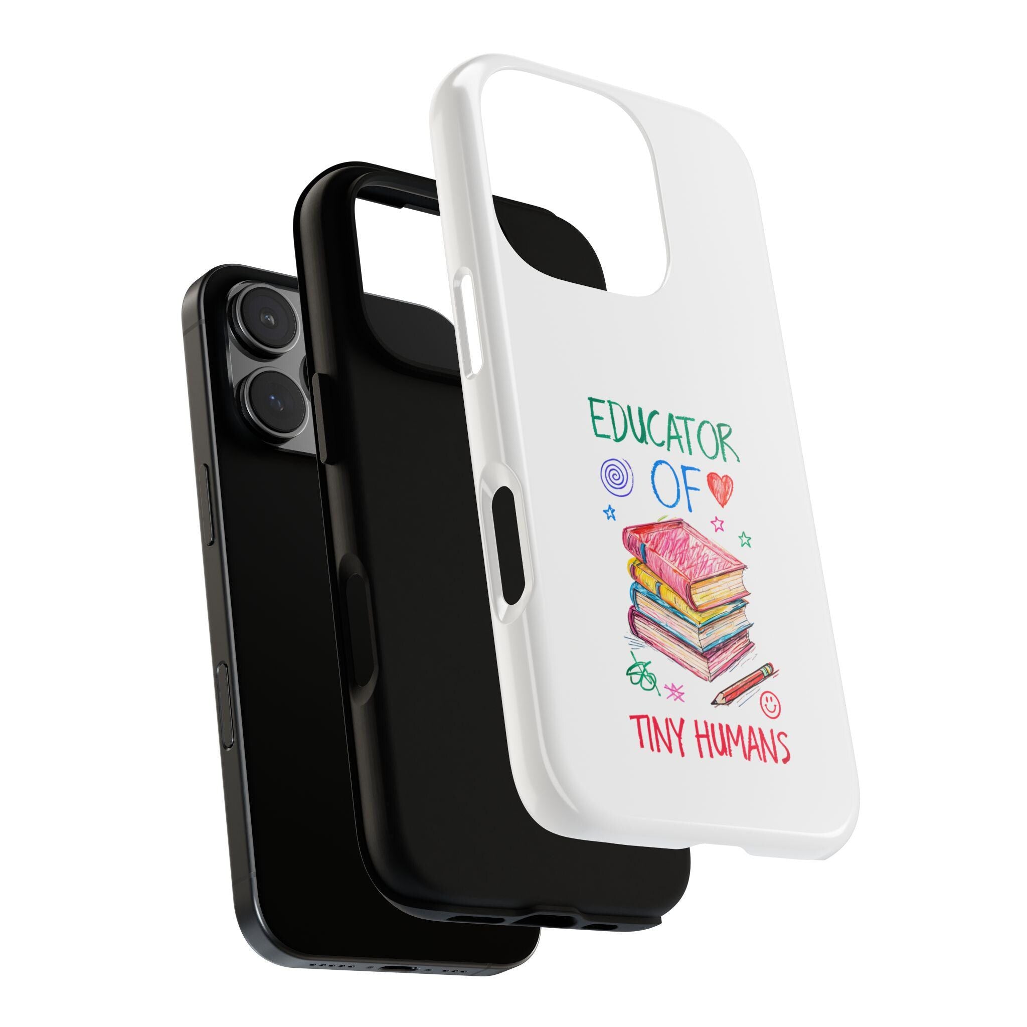 Teacher Phone Case, Funny Educator Gift, Cute Case for Teachers, Back to School, Birthday Gift for Teachers, Tiny Humans
