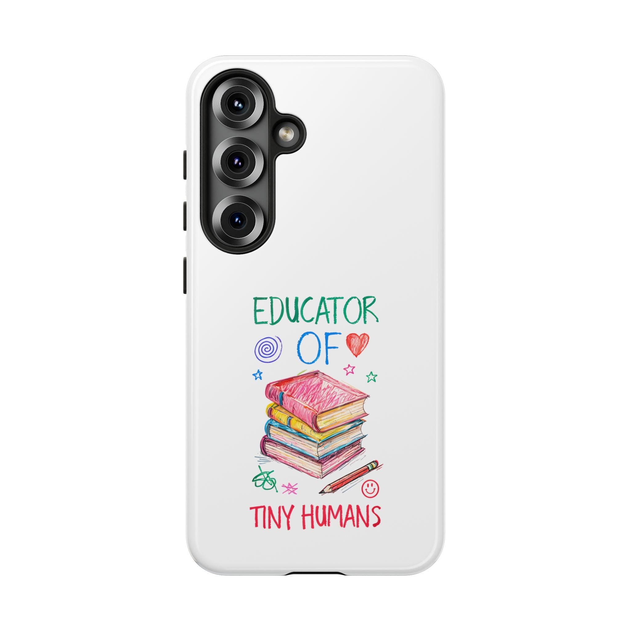 Teacher Phone Case, Funny Educator Gift, Cute Case for Teachers, Back to School, Birthday Gift for Teachers, Tiny Humans