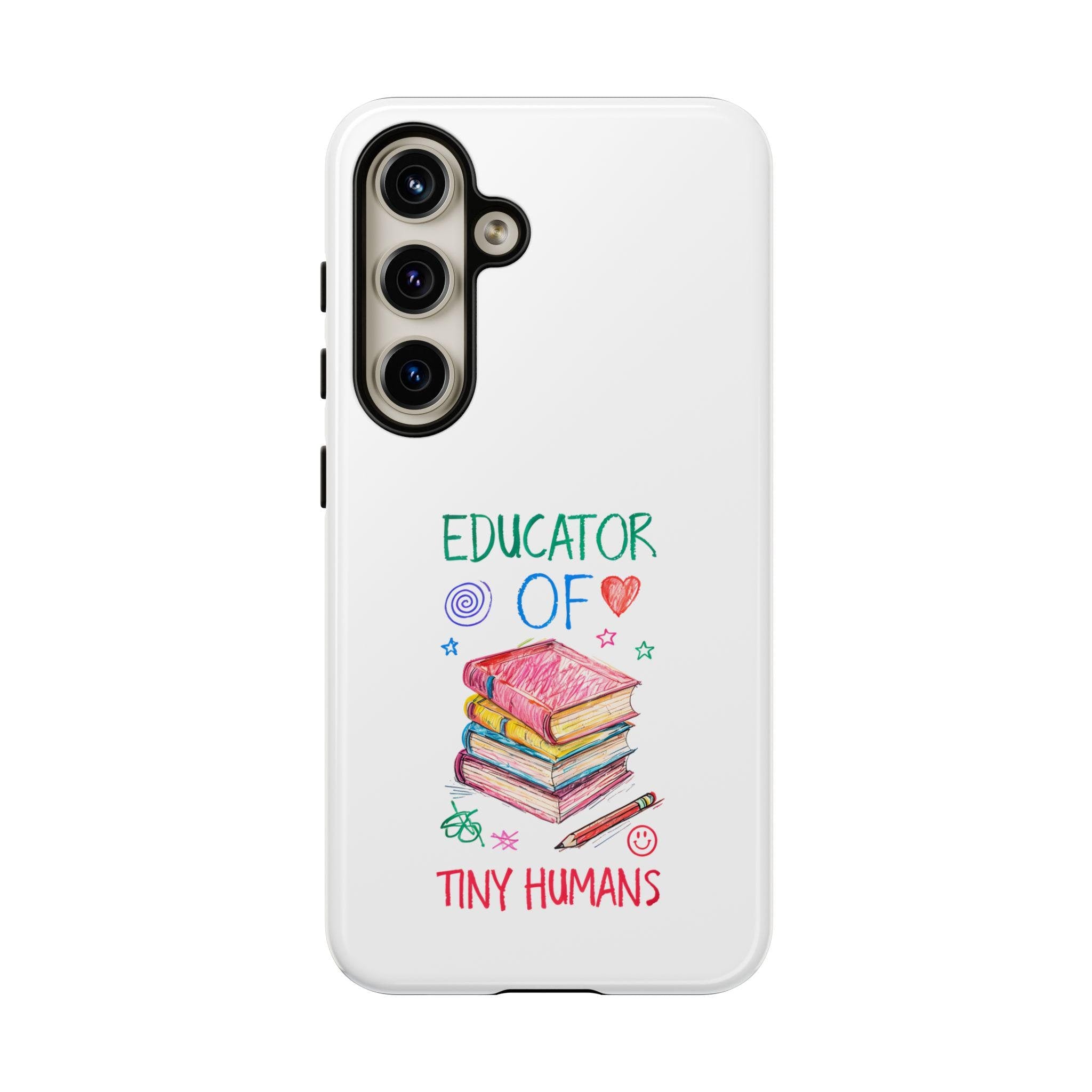 Teacher Phone Case, Funny Educator Gift, Cute Case for Teachers, Back to School, Birthday Gift for Teachers, Tiny Humans