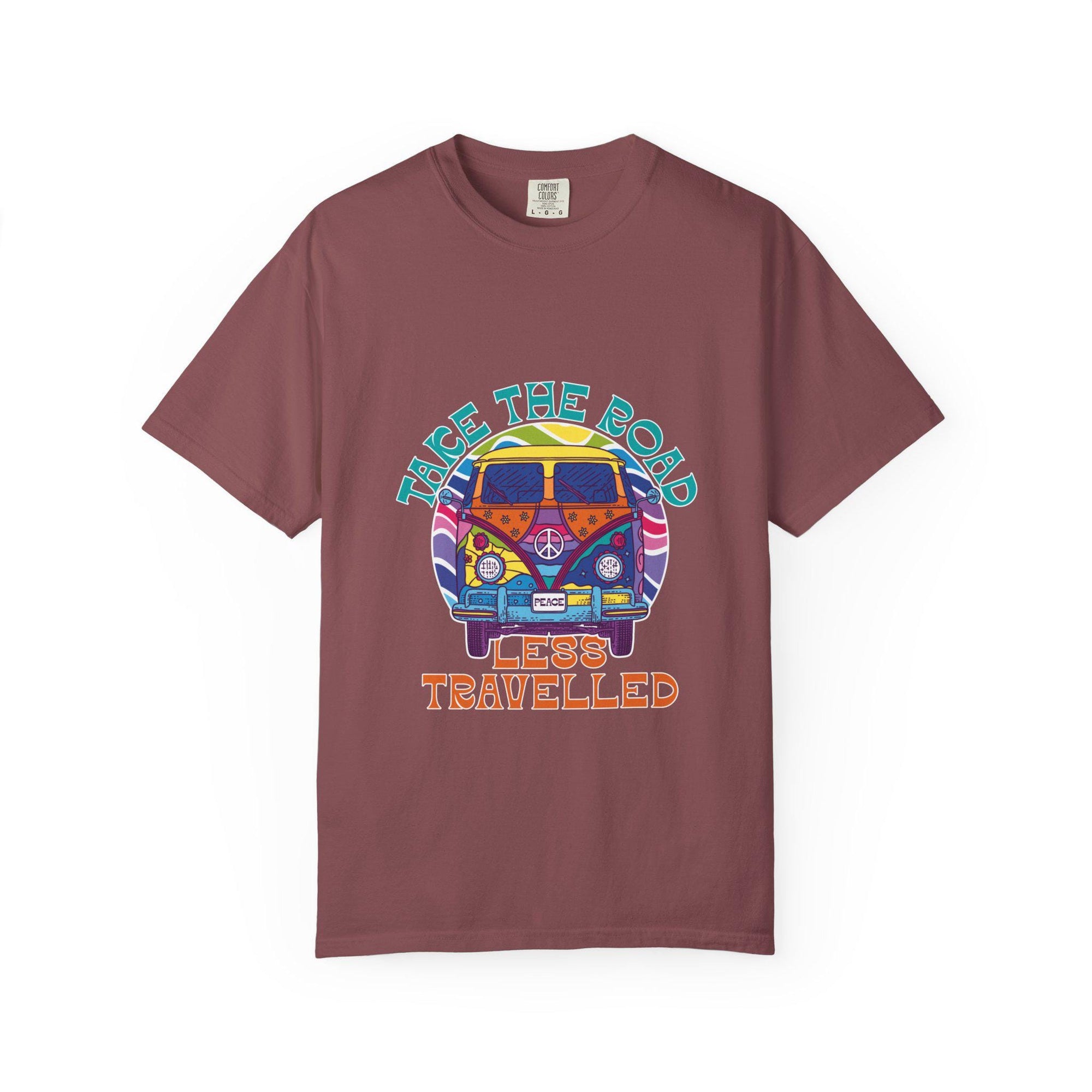 Adventure T-Shirt, Take the Road Less Travelled Tee, Unisex Casual Wear, Travel Gift, Outdoor Enthusiast Shirt, Road Trip Apparel