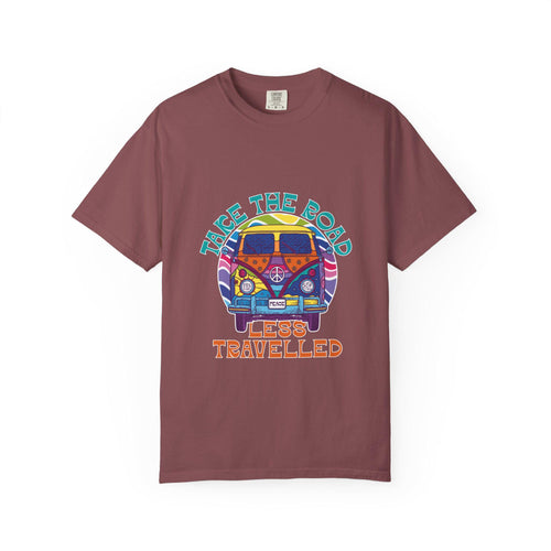 Adventure T-Shirt, Take the Road Less Travelled Tee, Unisex Casual Wear, Travel Gift, Outdoor Enthusiast Shirt, Road Trip Apparel