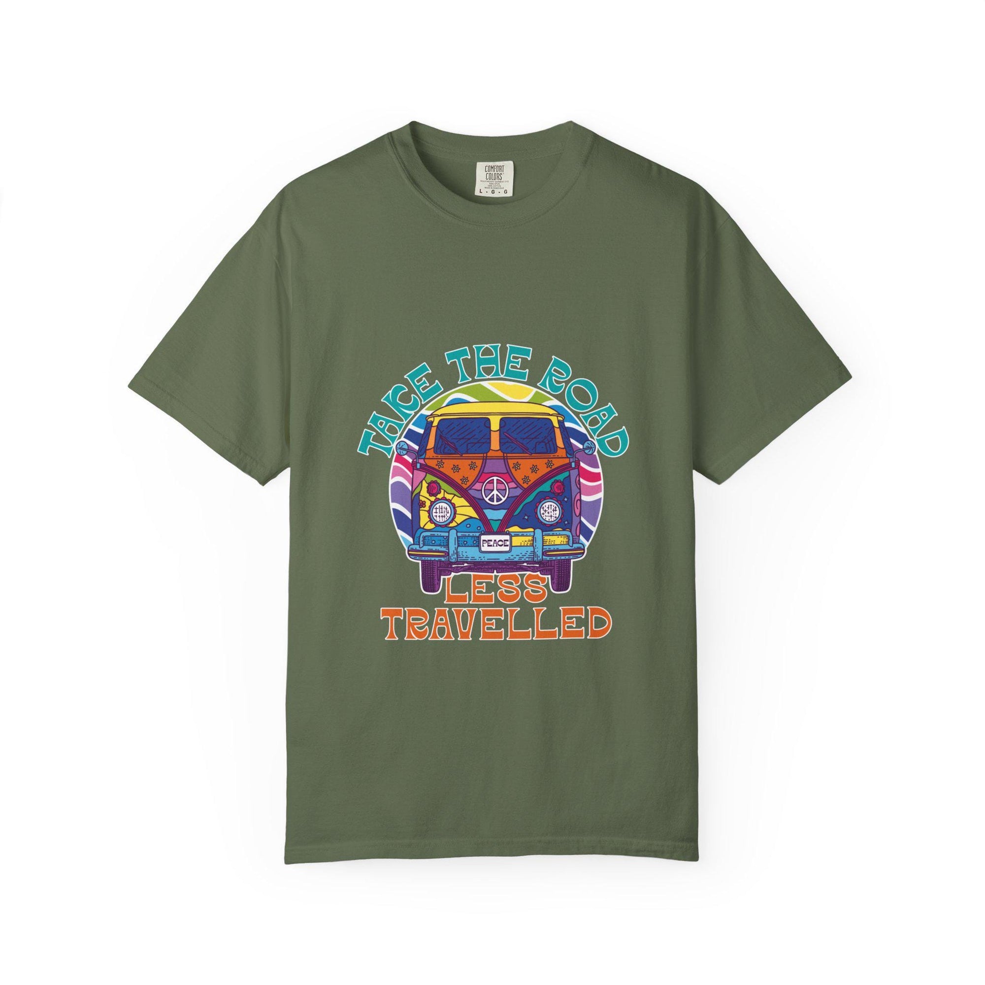 Adventure T-Shirt, Take the Road Less Travelled Tee, Unisex Casual Wear, Travel Gift, Outdoor Enthusiast Shirt, Road Trip Apparel