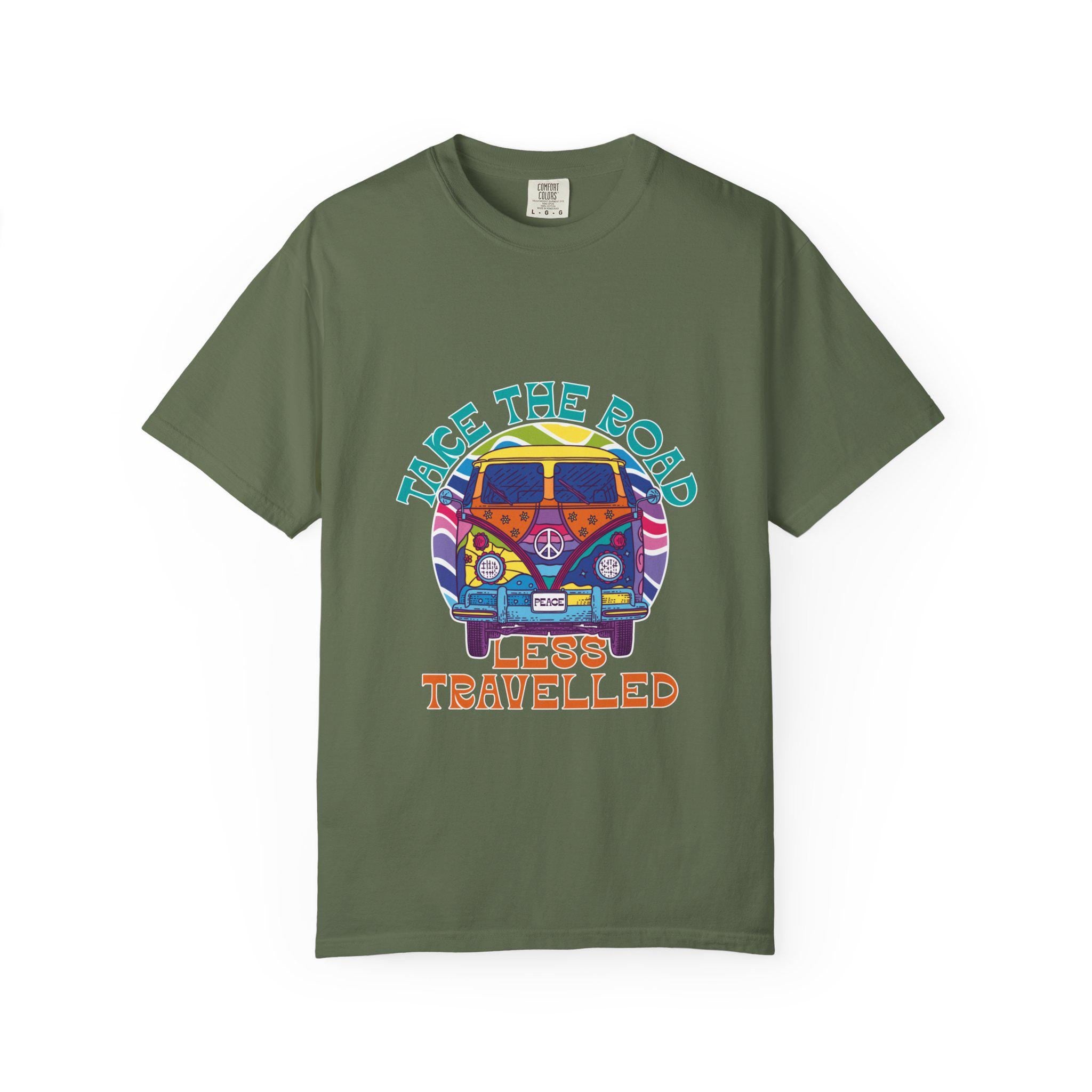 Adventure T-Shirt, Take the Road Less Travelled Tee, Unisex Casual Wear, Travel Gift, Outdoor Enthusiast Shirt, Road Trip Apparel