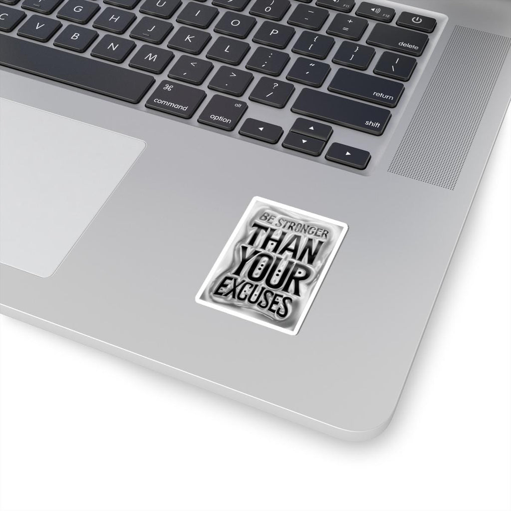 Motivational Kiss-Cut Stickers - Be Stronger Than Your Excuses, Inspirational Decals for Laptops, Journals, Water Bottles, Gifts
