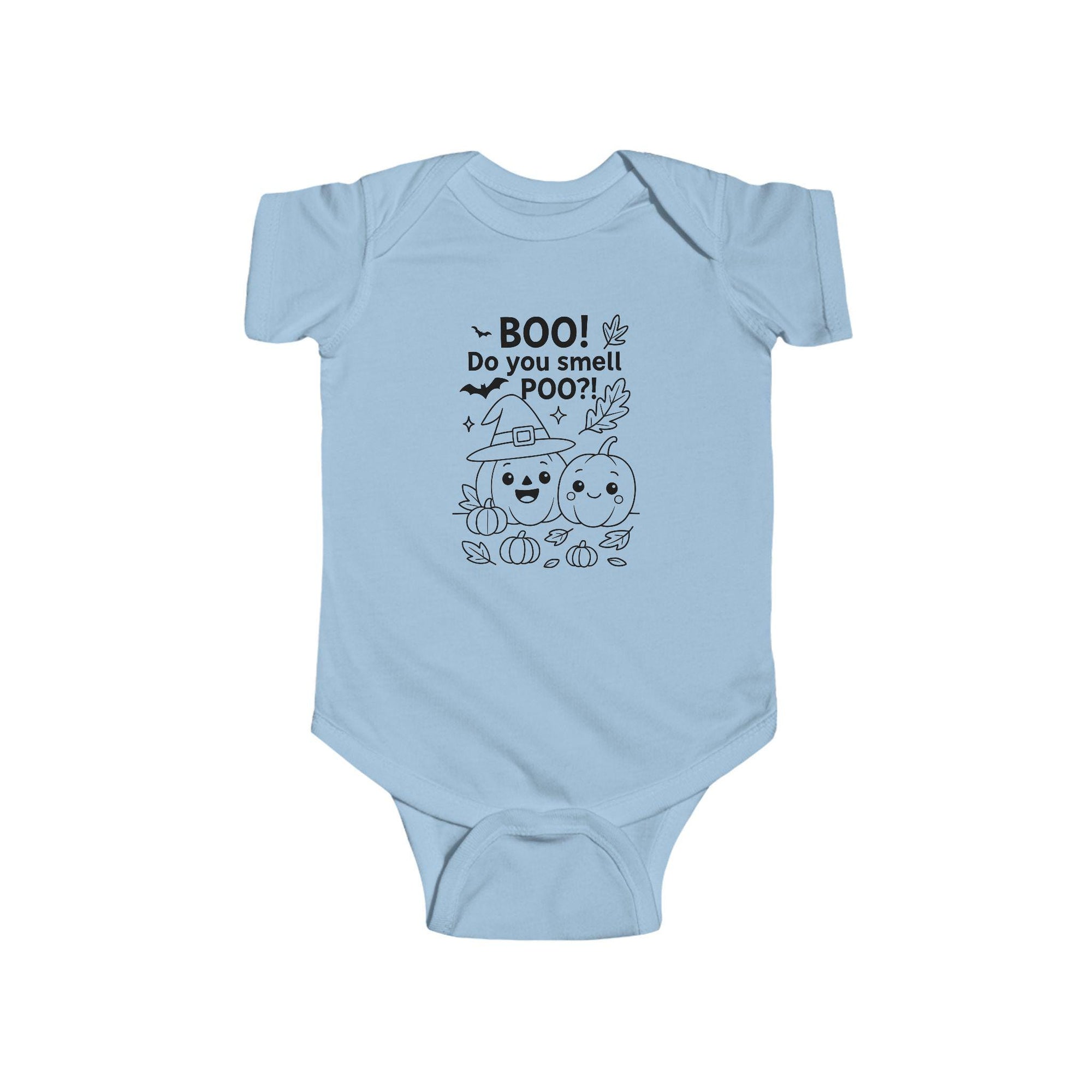 Funny Halloween Baby Bodysuit Boo Do You Smell Poo Babys First Halloween Pumpkin Diaper Joke Romper