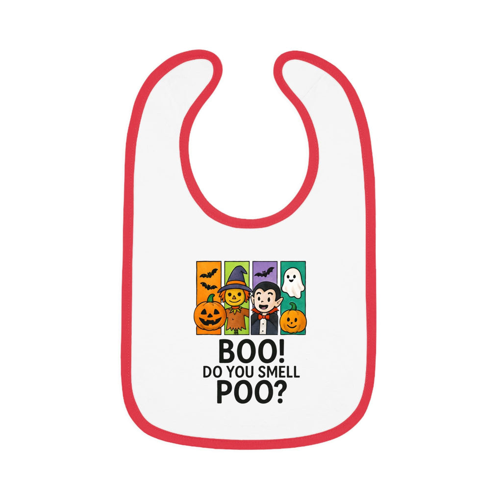 Halloween Baby Bib, Funny Infant Bib, Boo Do You Smell Poo, Cute Halloween Bib, Baby Shower Gift, Funny Baby Shower Bibs