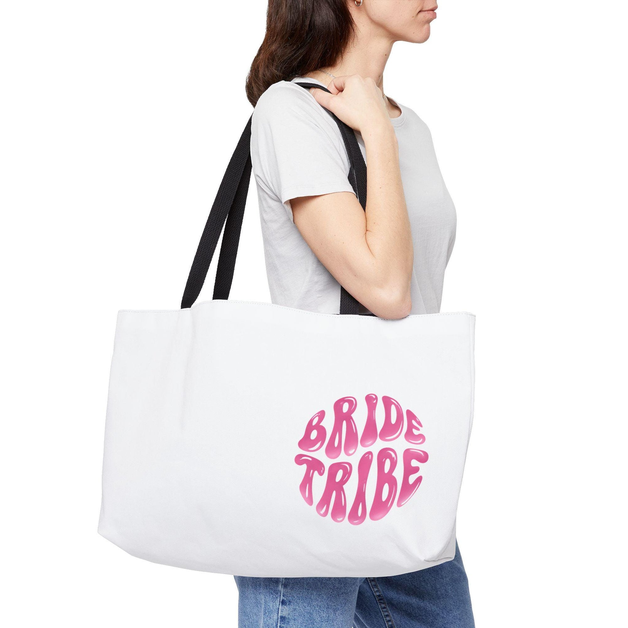 Bride Tribe Weekender Tote Bag, Ideal for Bachelorette Parties, Bridal Showers, Travel Bag, Weekend Getaway, Gift for Bridesmaids