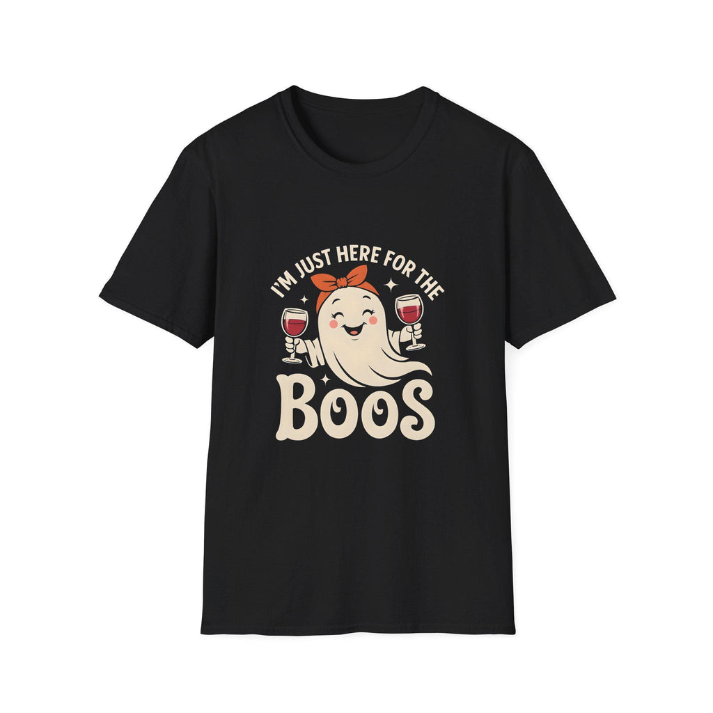 Halloween Party T-Shirt, Unisex Tee for Halloween Celebrations, Casual Wear, Funny Shirt, Gift for Boo Lovers, drink lovers, wine lovers