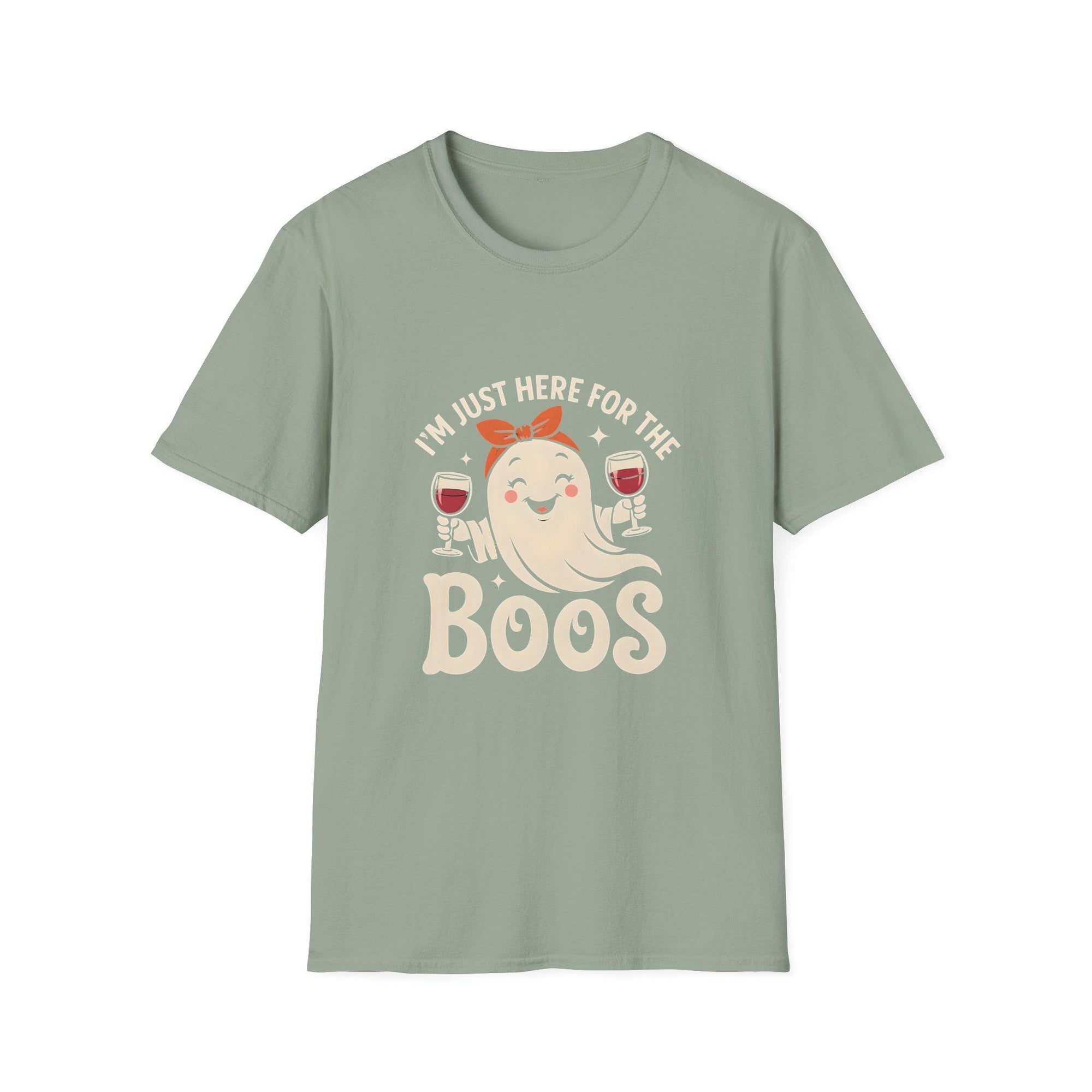 Halloween Party T-Shirt, Unisex Tee for Halloween Celebrations, Casual Wear, Funny Shirt, Gift for Boo Lovers, drink lovers, wine lovers