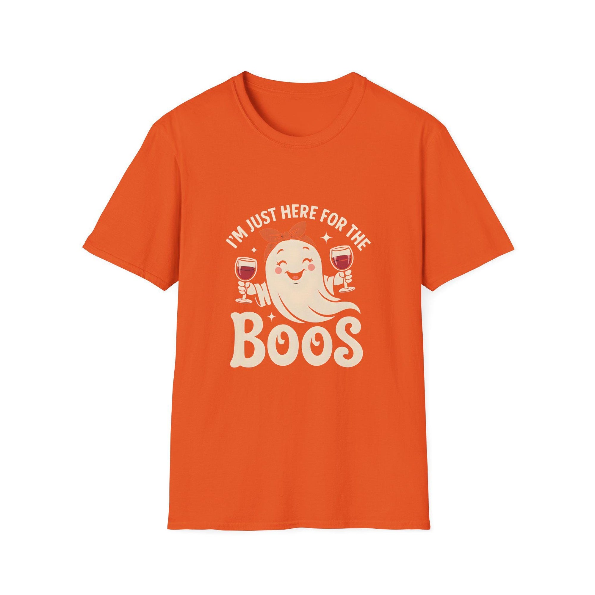 Halloween Party T-Shirt, Unisex Tee for Halloween Celebrations, Casual Wear, Funny Shirt, Gift for Boo Lovers, drink lovers, wine lovers