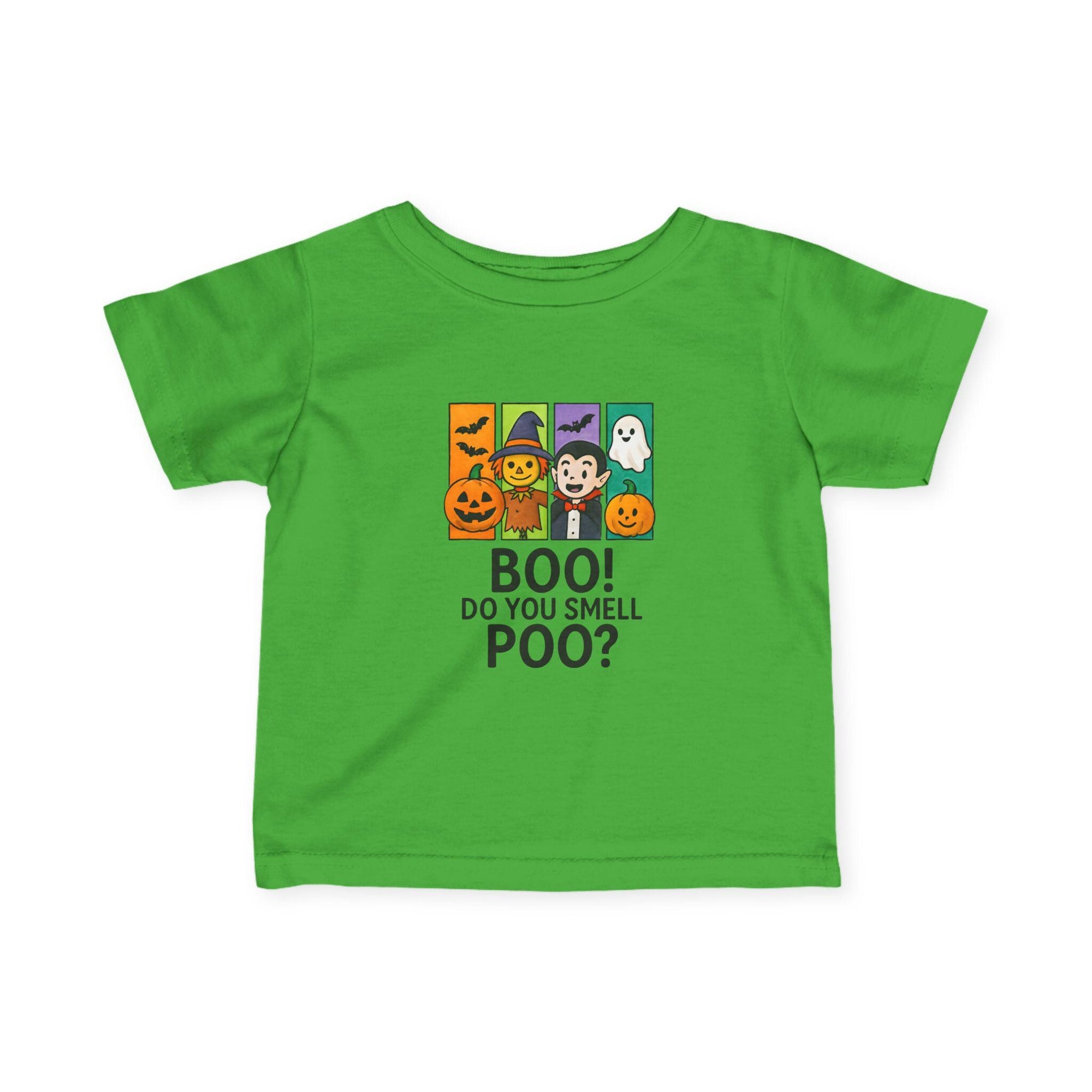 BOO! Do You Smell POO?™ Funny Baby Halloween Tee Toddler Costume Shirt Cute Ghost & Pumpkin Outfit Baby Trick or Treat Top