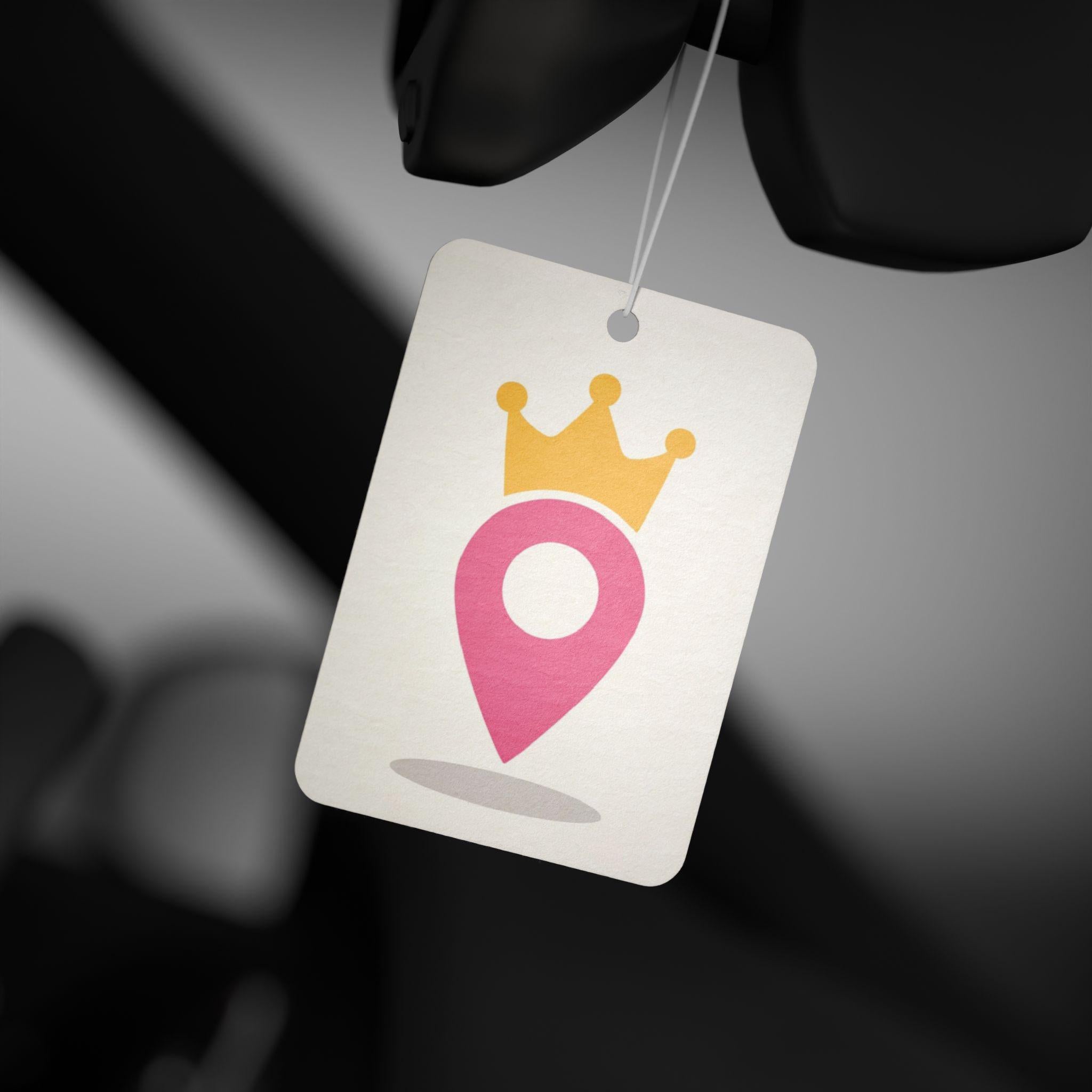 Royal Location Car Air Freshener, Car Perfume, Car Decor, Gift for Drivers, Car Accessory, Air Freshener Tags