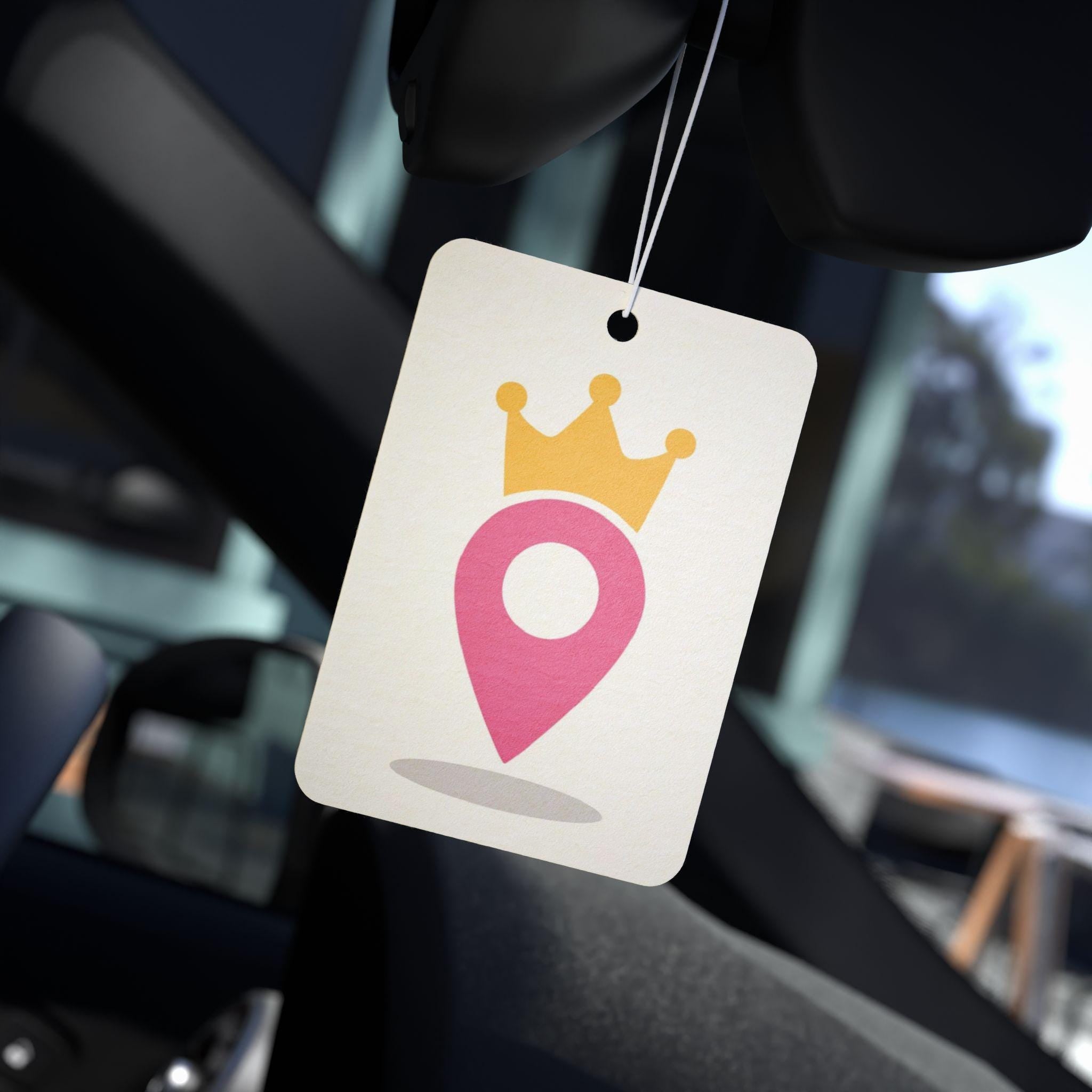 Royal Location Car Air Freshener, Car Perfume, Car Decor, Gift for Drivers, Car Accessory, Air Freshener Tags