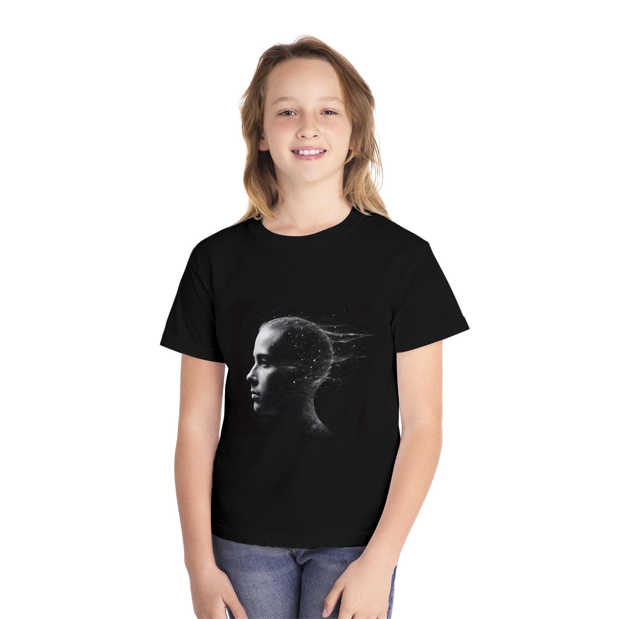Black Youth Midweight Tee - Cosmic Mindful T-Shirt, Cool Graphic Tee for Teens, Gift for Creative Souls, Unisex Youth Apparel, Summer [...]