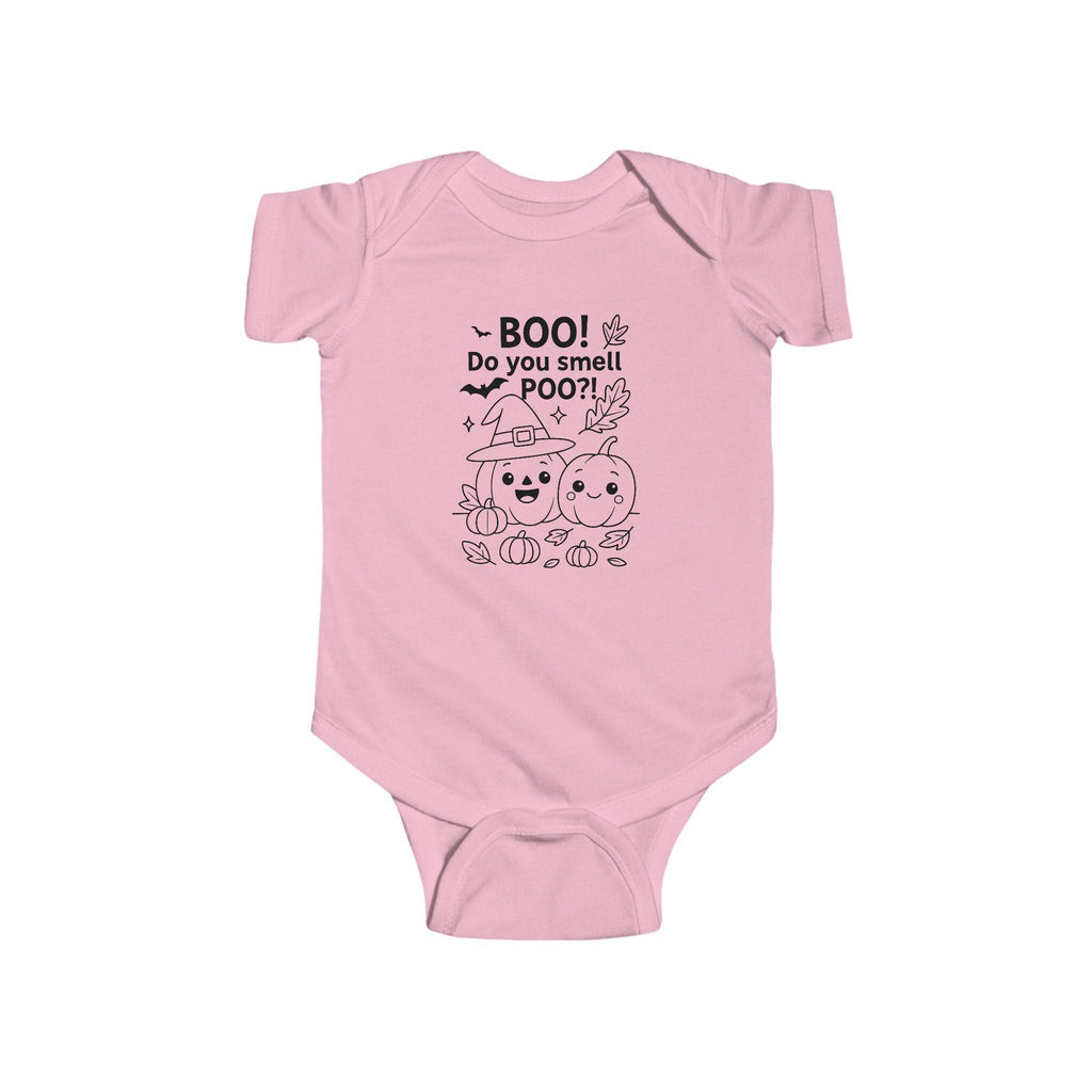Funny Halloween Baby Bodysuit Boo Do You Smell Poo Babys First Halloween Pumpkin Diaper Joke Romper