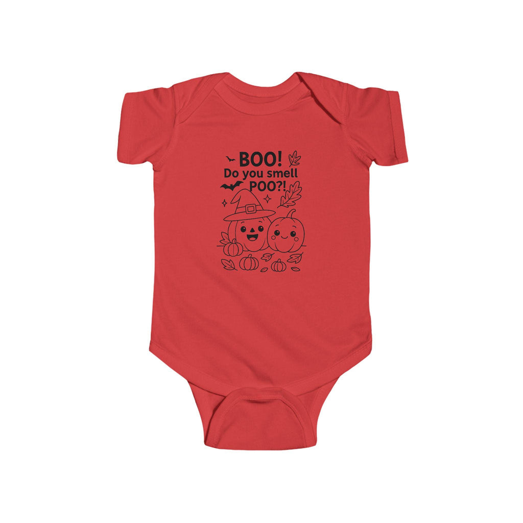 Funny Halloween Baby Bodysuit Boo Do You Smell Poo Babys First Halloween Pumpkin Diaper Joke Romper