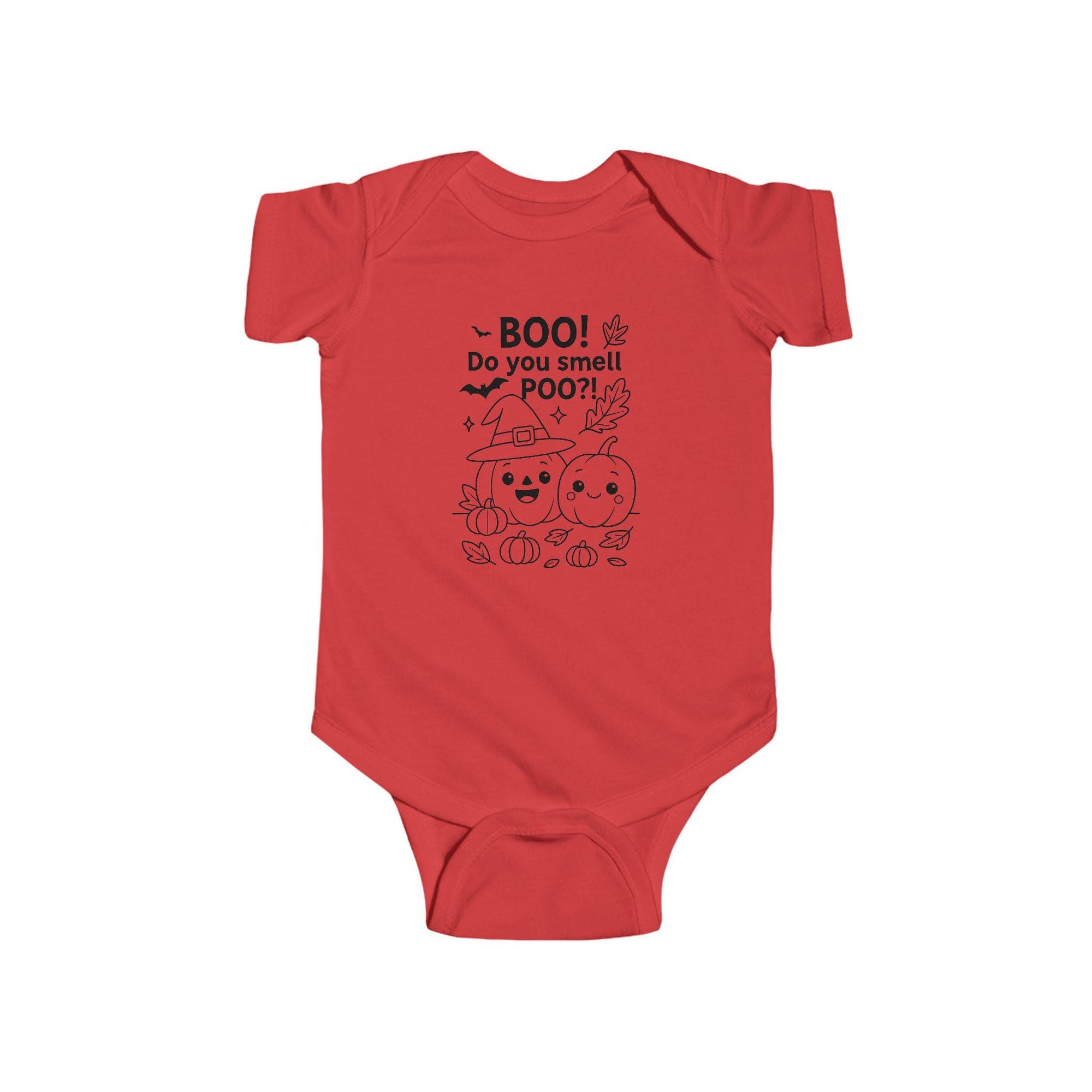 Funny Halloween Baby Bodysuit Boo Do You Smell Poo Babys First Halloween Pumpkin Diaper Joke Romper