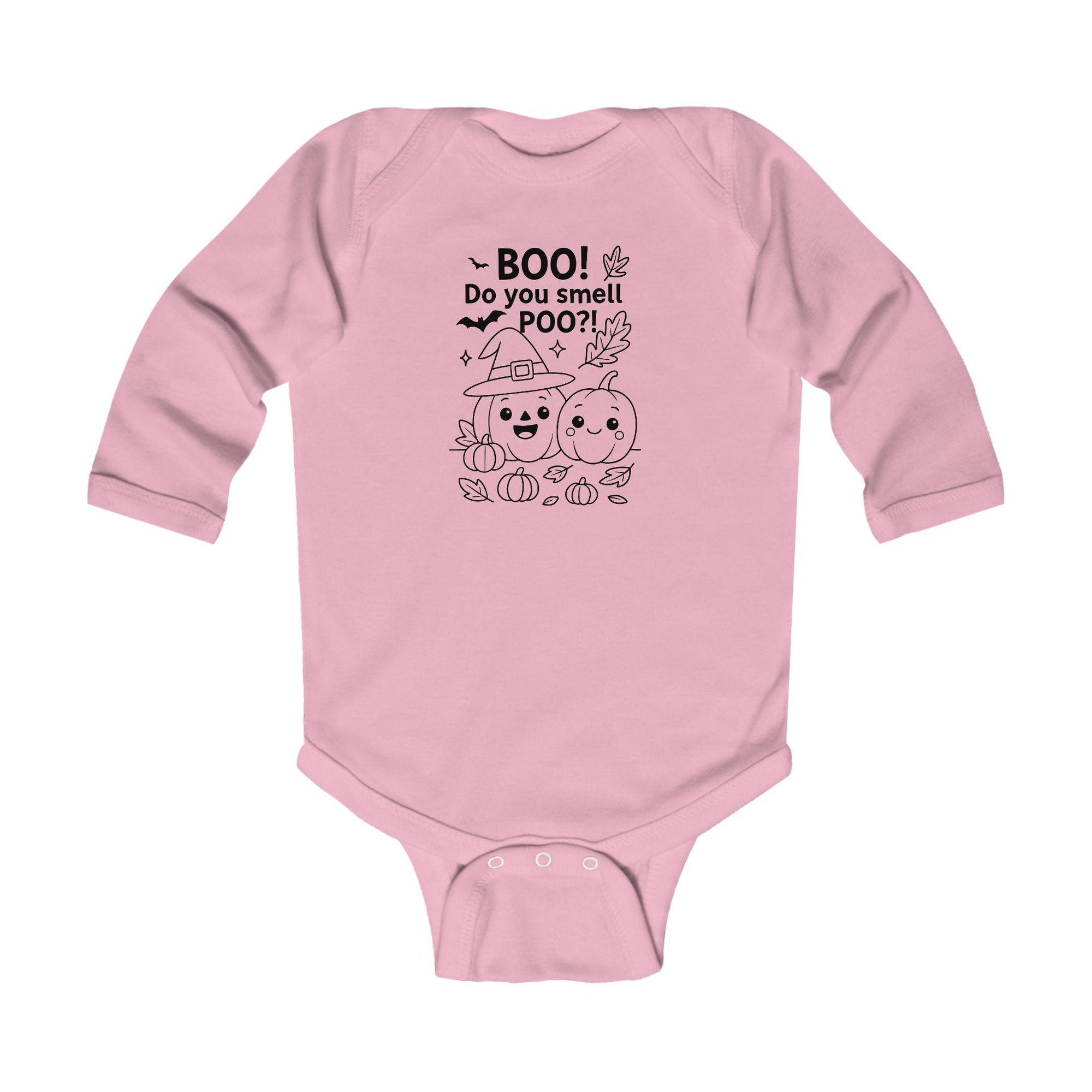 Halloween Infant Long Sleeve Bodysuit, Cute Baby Costume, Funny Baby Outfit, Pumpkin Party Clothes, Poo Humor Baby Onesie