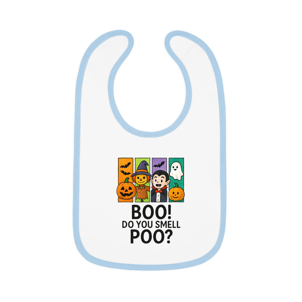 Halloween Baby Bib, Funny Infant Bib, Boo Do You Smell Poo, Cute Halloween Bib, Baby Shower Gift, Funny Baby Shower Bibs