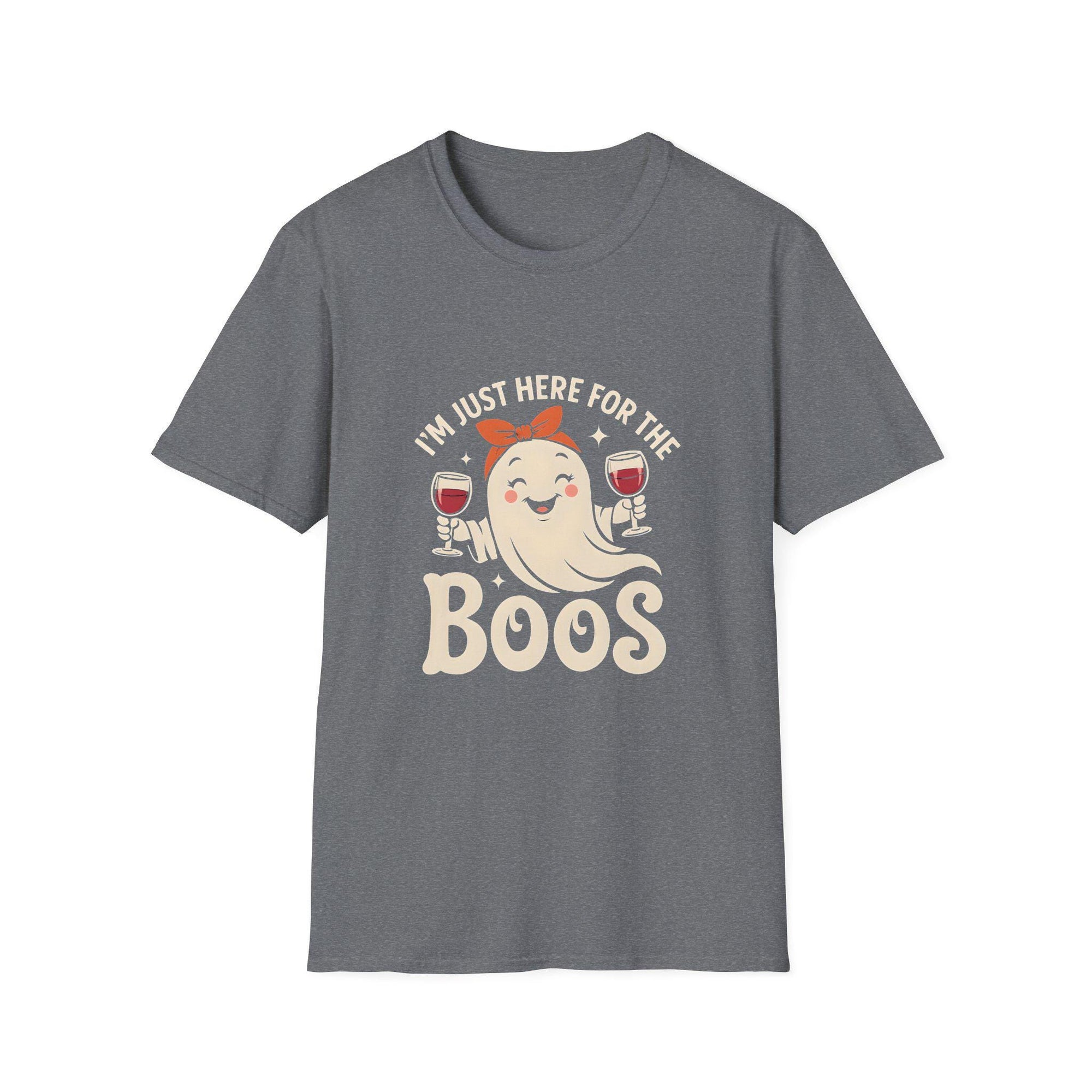 Halloween Party T-Shirt, Unisex Tee for Halloween Celebrations, Casual Wear, Funny Shirt, Gift for Boo Lovers, drink lovers, wine lovers