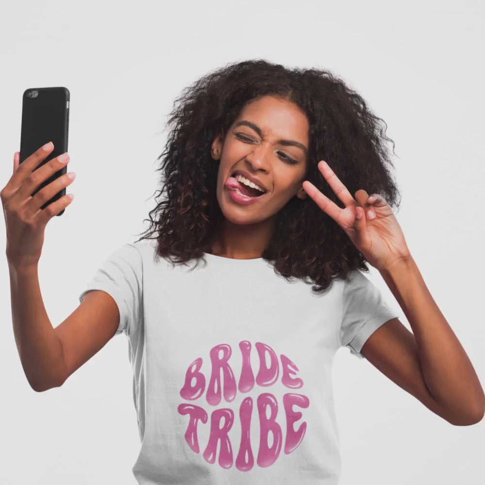 Bride Tribe Shirt Bachelorette Party Tee Matching Wedding Crew Shirts Sassy Bridal Shower Gift Team Bride T-Shirt